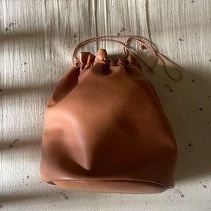 Gathre large drawstring pouch in the colour hazel